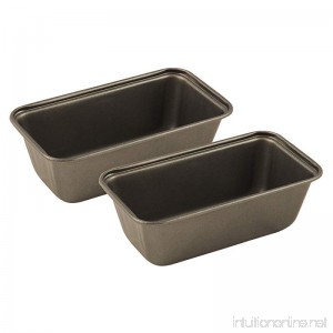 Range Kleen B10ML Gray Non-Stick Mini Loaf Pan Set of 2 6” L X 3.25” W X 1.98” H - B000OSE1NA